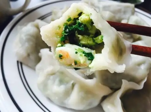 韭菜鸡蛋虾仁三鲜饺子