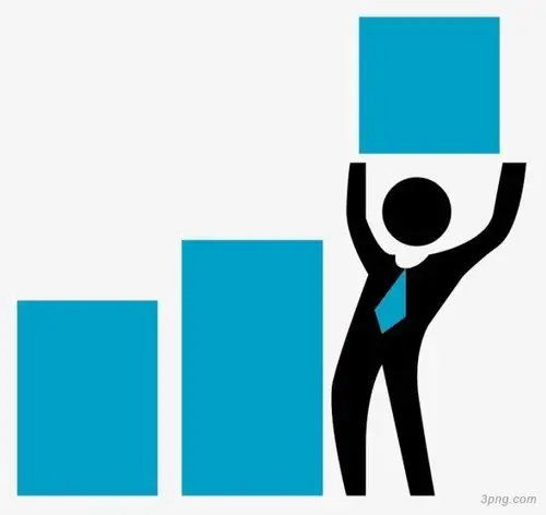 蓝黑扁平化商务png素材透明免抠图片-ppt元素-三元素3png.com