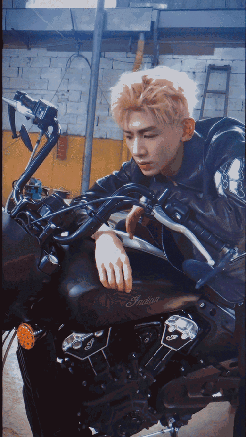 白敬亭晒库存机车造型图