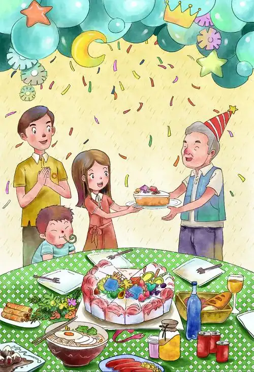 生日会|插画|儿童插画|奶糖黑 - 原创作品 - 站酷 (zcool)