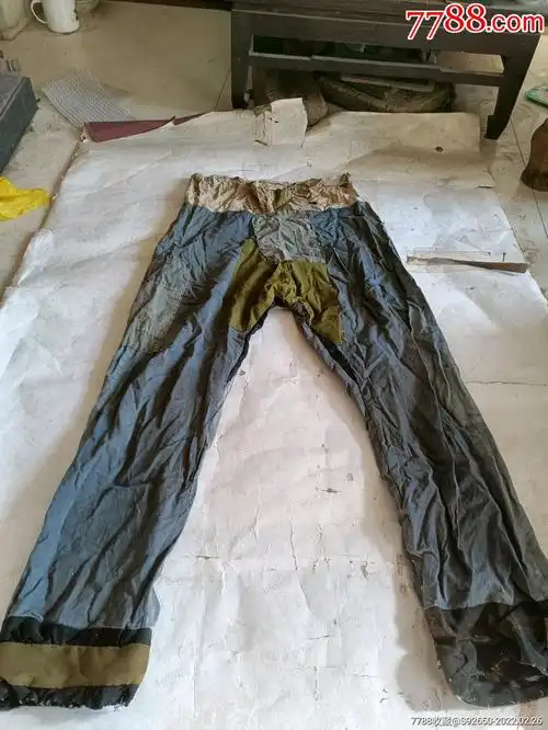 怀旧民国老手工补丁落色裤