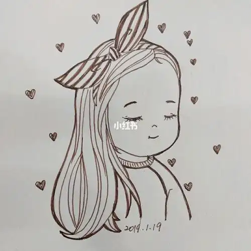 女孩1岁到12岁的简笔画