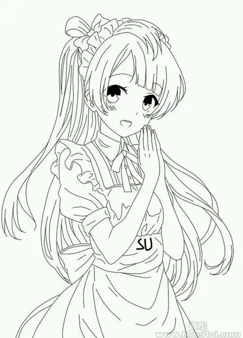 新手练习线稿lovelive南小鸟54p