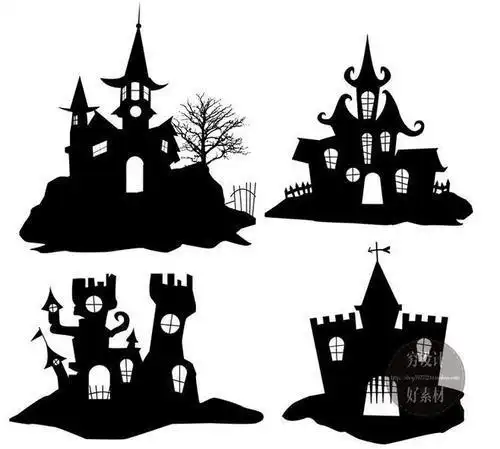 女巫的城堡简笔画
