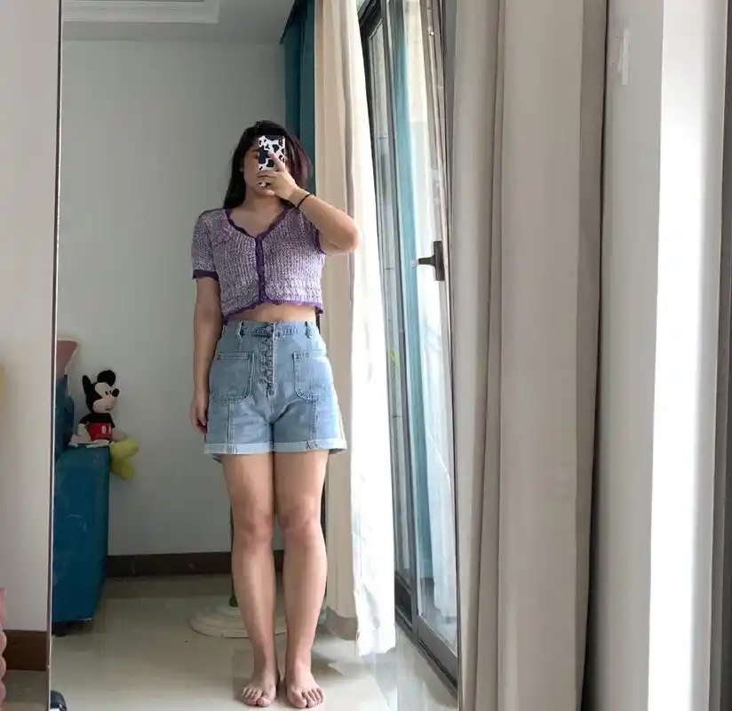 原创140斤胖女孩显瘦穿搭时尚博主这简单又基础搭配看起来太显瘦