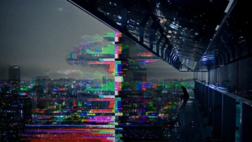 求 花屏 碎屏的桌面壁纸