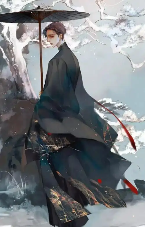 古风美男插画宗之潇洒美少年举觞白眼望青天皎如玉树临风前