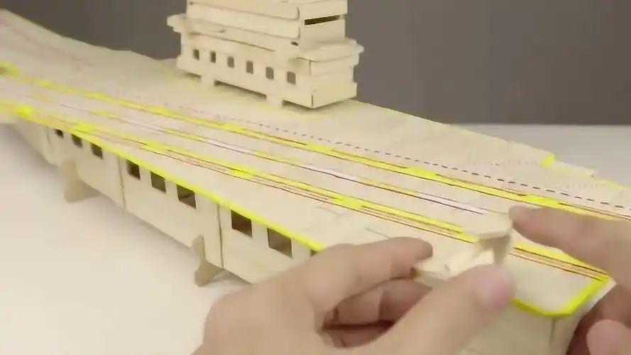 手工制作航空母舰模型高端霸气