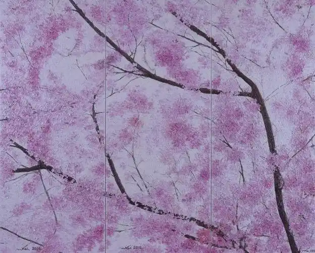 春姿逸韻真善美 the graces 201656x140x5x3(120) 三屏布面油画《马遇