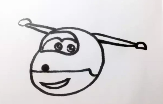 超级飞侠乐迪简笔画儿童机器人飞机教程就是如此的受欢迎2