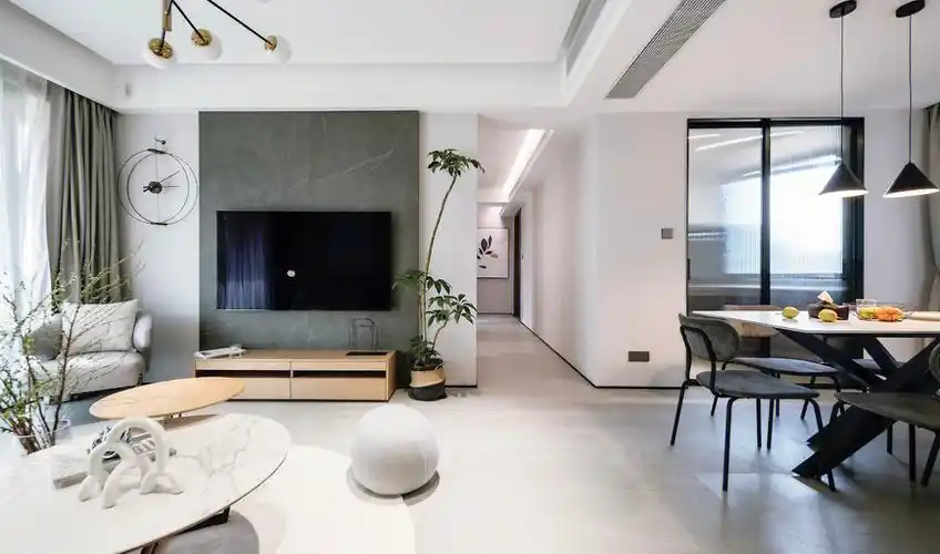 希望这套装修案例能给大家带来一些灵感.面积:110㎡户型:三居