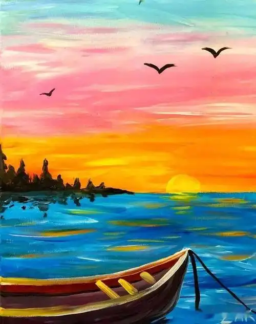 简单好看——17张适合初学者学习的色彩风景画!