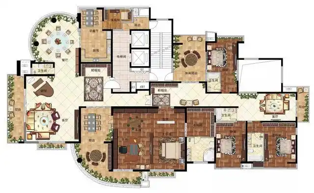 520平米最具豪宅气质的大平层户型