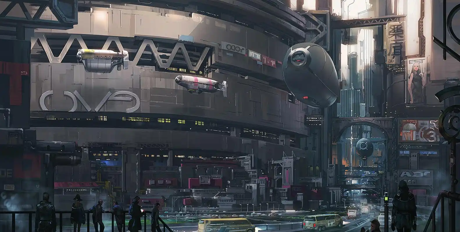 一组画面震撼的科幻场景插画作品欣赏!画技超群细节精美!