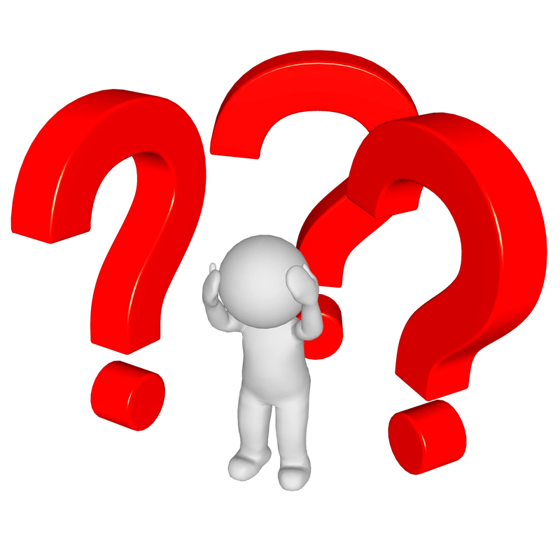 被一堆问号困扰的3d小人图片