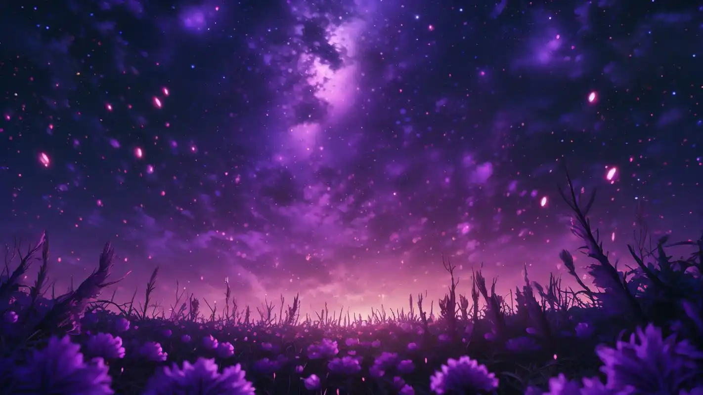 90紫色星空背景图,梦幻至极90 踏入这片神秘的紫色星空,仿佛置身