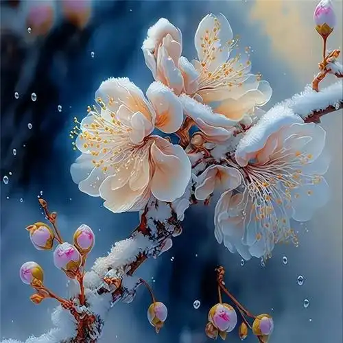 傲雪寒梅头像高清图片 唯美适合做微信头像的梅花_微信头像_头像屋