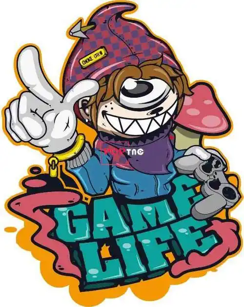 卡通人物图案嘻哈风印花矢量图服装裁片t恤烫图印花花型素材