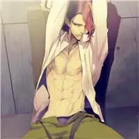 动漫腹肌男撩衣服头像