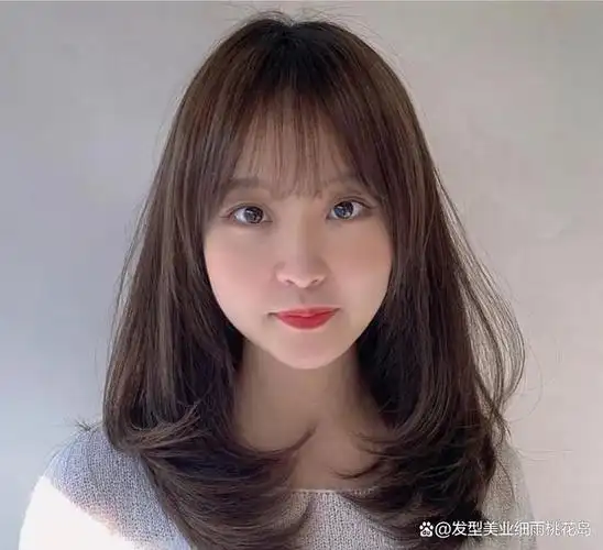 不长不短中发发型设计