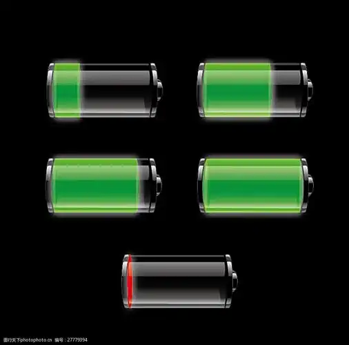 iphone苹果电池充电图标图片