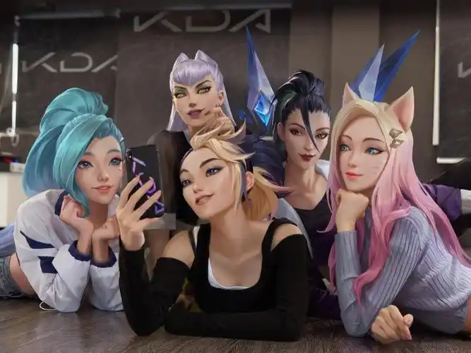 高清英雄联盟kda女团壁纸