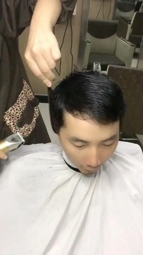 整体剪头发效果