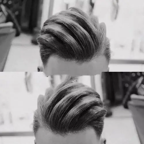 今日分享男士侧分背头.