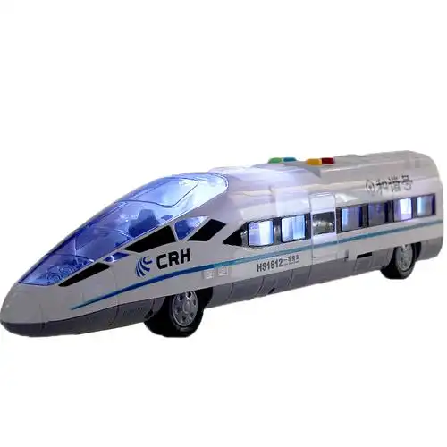 儿童玩具车高铁火车玩具男孩宝宝声光和谐号火车头动车模型惯性车3岁