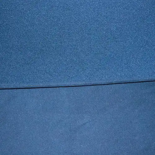 32s经编针织藏青色仿铜氨莫代涤纶砂洗面料莫代尔汗布女