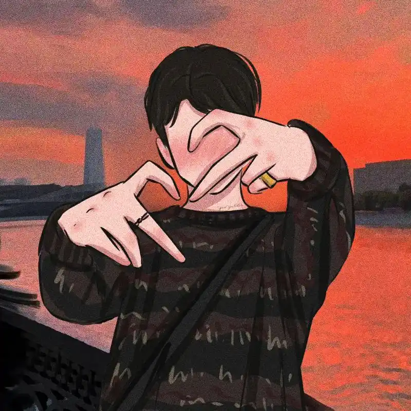 哈哈哈看完快艾特你的对象过来给你拍比心 更新一张男生头像 虽 - 抖