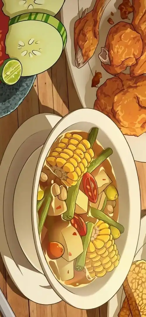 二次元动漫美食高清手机壁纸_动漫_手机壁纸下载_美桌网