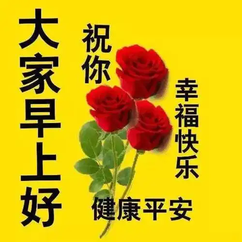 早安问候语图片带字大家早上好图片问候语大全