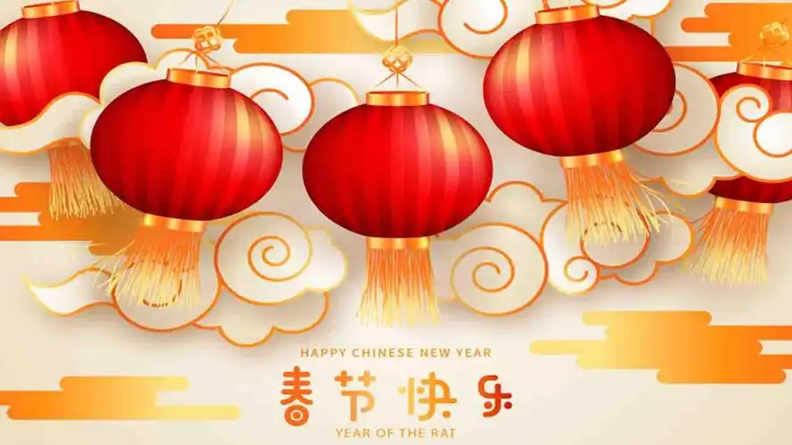 电脑壁纸 矢量 节日矢量 2021牛年新年手工贺卡创意背景图