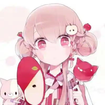 粉色系二次元女生头像