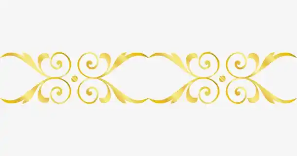 金色边框纹理免抠素材免费下载_觅元素51yuansu.com