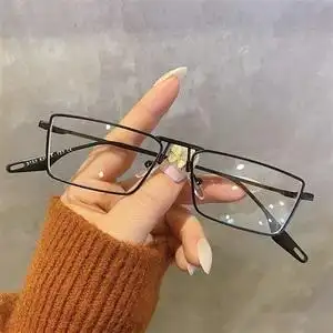 近视镜眼镜框窄框素颜眼镜斯文败类男女情侣复古款金丝边镜架配女