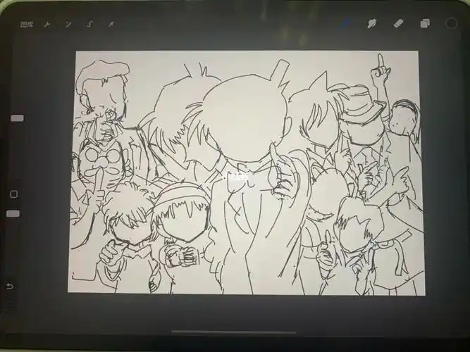 名侦探柯南名侦探柯南手绘青山刚昌原画原画集3草稿11个人能看出来是