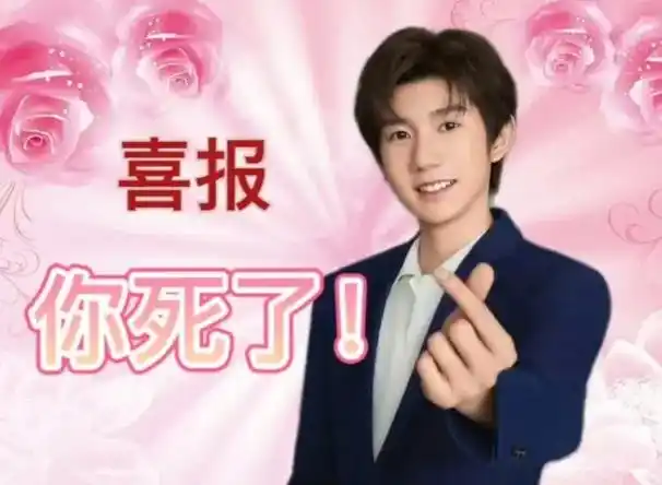 王俊凯天堂表情包原图 - 抖音