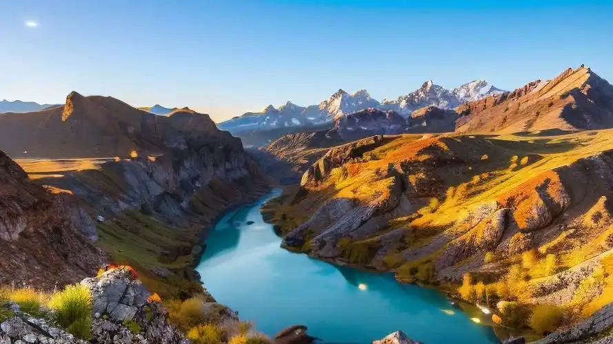 来看看这些山川之美的高清桌面壁纸吧~😍 巍峨的山脉,清澈的溪流