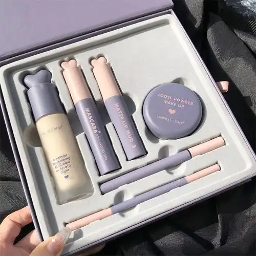 化妆品一整套粉底液唇釉定妆粉全套彩妆送女朋友闺蜜生日礼物学生 超