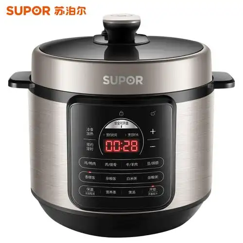 苏泊尔(supor)安全电压力锅 易用大面板 焖香节能煲 开盖收汁大火速热