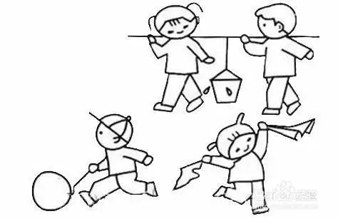 幼儿玩的简笔画