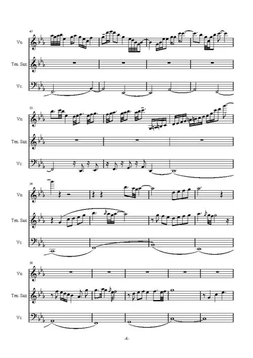 小提琴与小号的深情对话emmanuel附乐谱