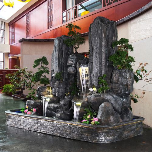蚂蚁师傅假山大型喷泉景观摆件户外花园庭院别墅露台室外水池装饰鱼池