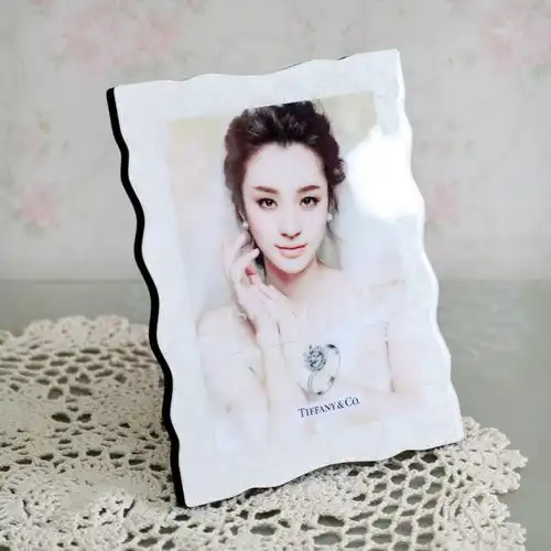 影楼大韩水晶亚米奇烤瓷版画摆台婚纱照相片放大相框特价