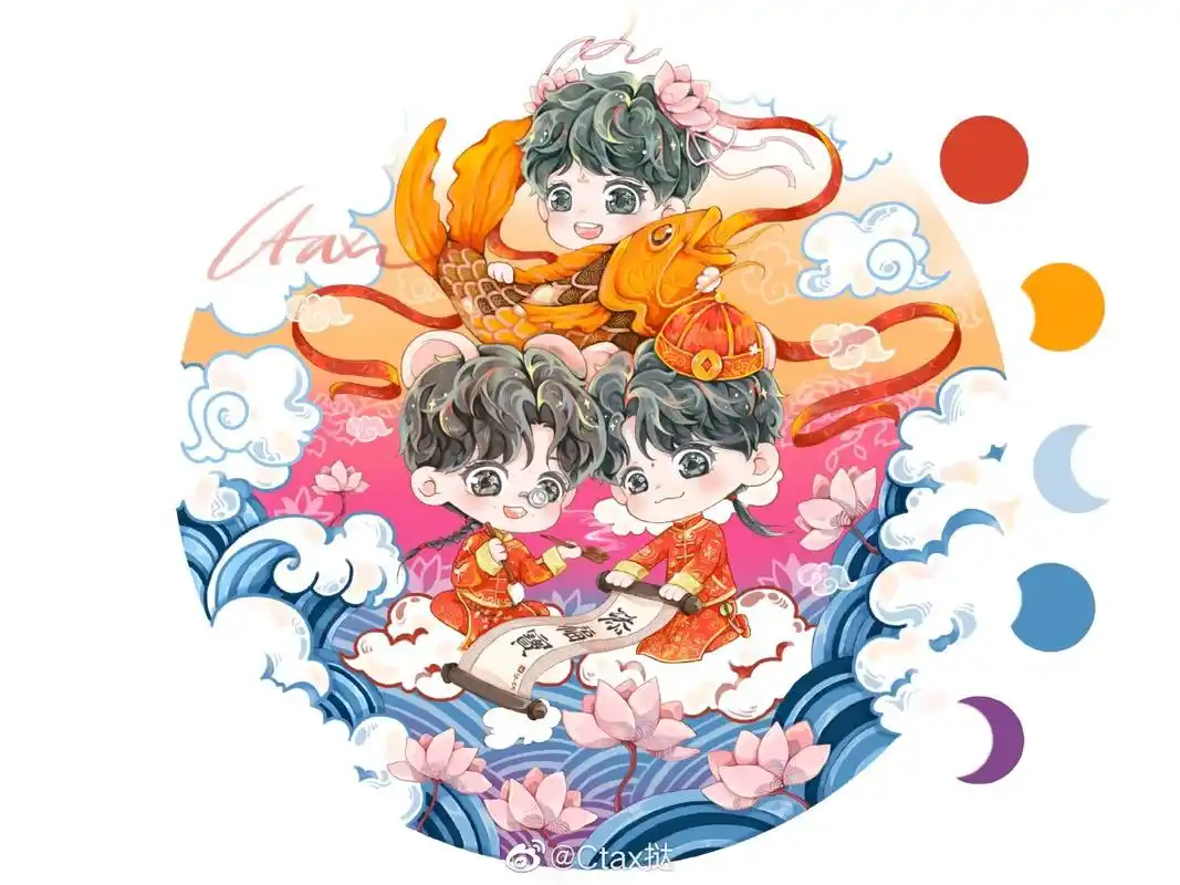 tfboys招财进宝,新年新壁纸安排起来!