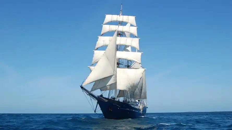 大海,蓝天,帆船,风,道路,海洋,风景桌面壁纸