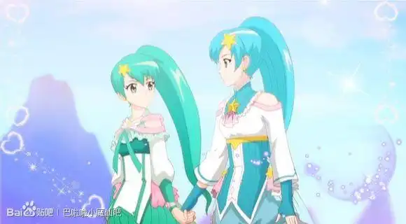 求1张巴拉拉小魔仙之奇迹舞步里贝贝和雅雅变身的图片