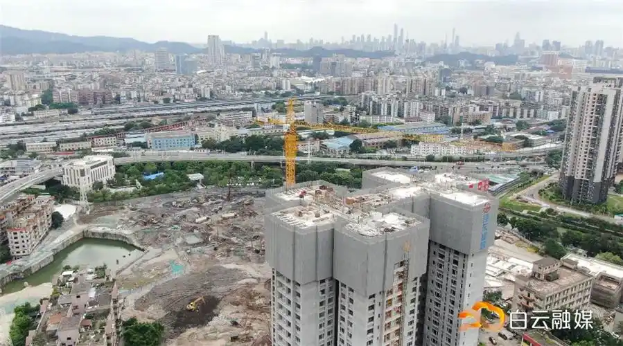 白云田心村旧改项目首期回迁房封顶预计11月交付使用